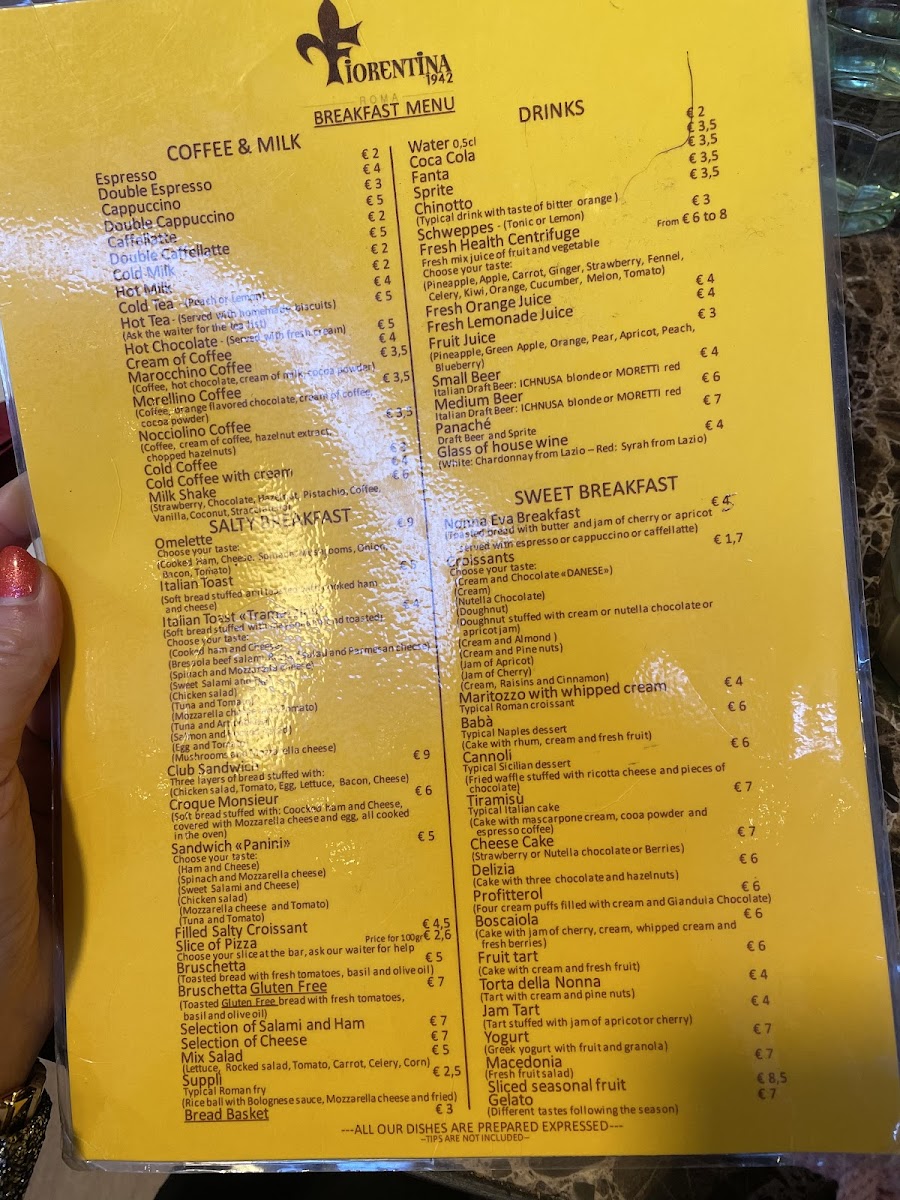 Menu La Fiorentina-2